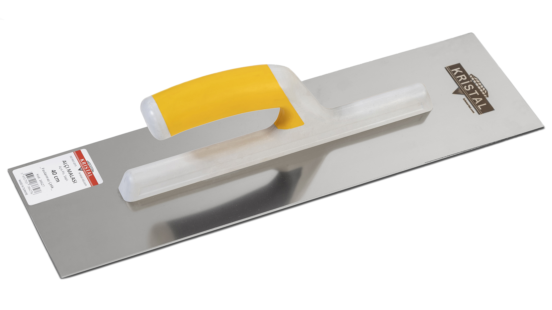 Kristal Paslanmaz Alçı Malası Plastik Saplı 30cm