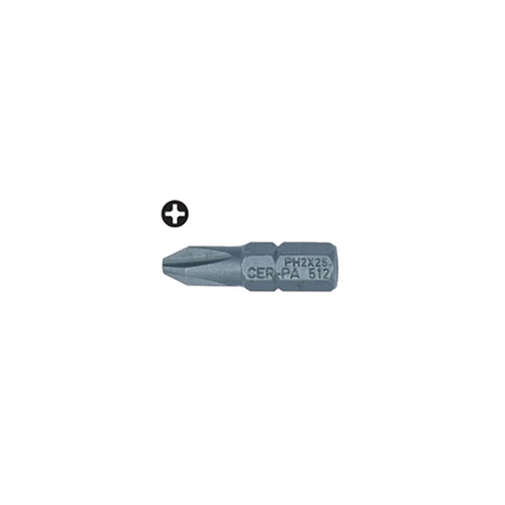 Cer-pa X-Plus Philips Yıldız Bits Ucu PH2x25mm