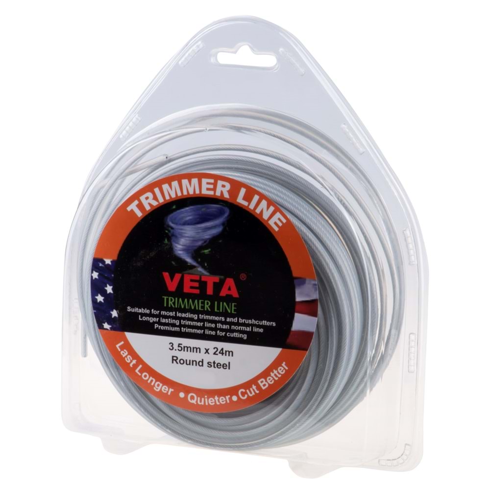 Veta Tırpan Misinası Çelik Telli 3.5mm x 24mt