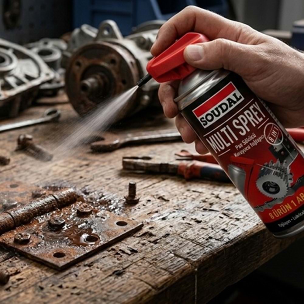 Soudal Pas Sökücü Yağlayıcı Multi Sprey 400 ml Kobra Başlık