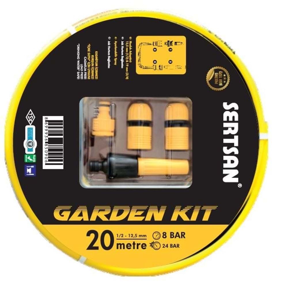 Sertsan Garden Pvc Hortum Seti 30 mt