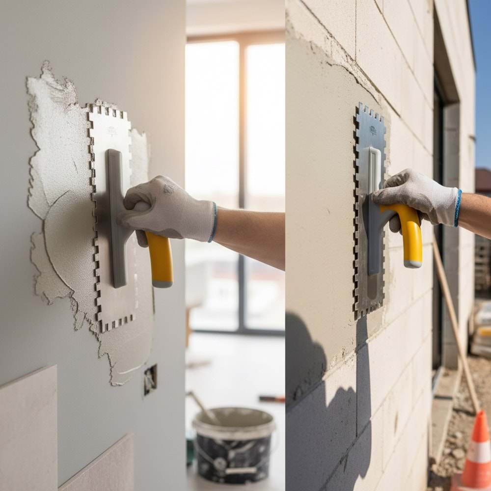 Kristal Paslanmaz Seramik Malası Plastik Saplı 10x10 35cm