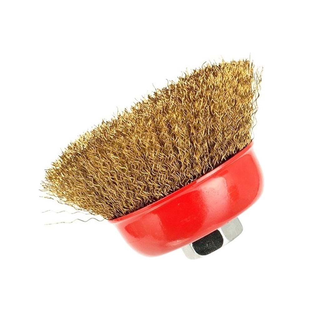 Çanak Tel Fırça Saçaklı 100mm