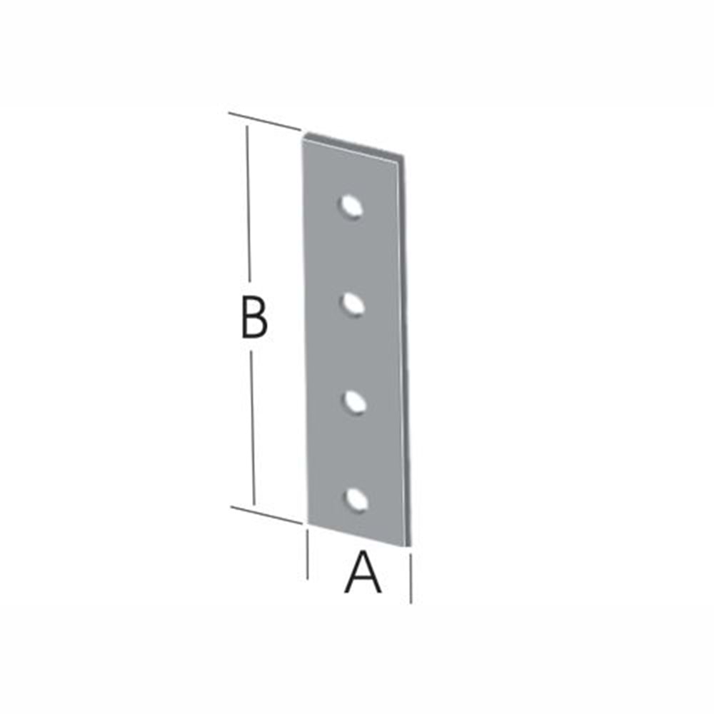 Düz Bağlantı Sac Gönye 15x110mm