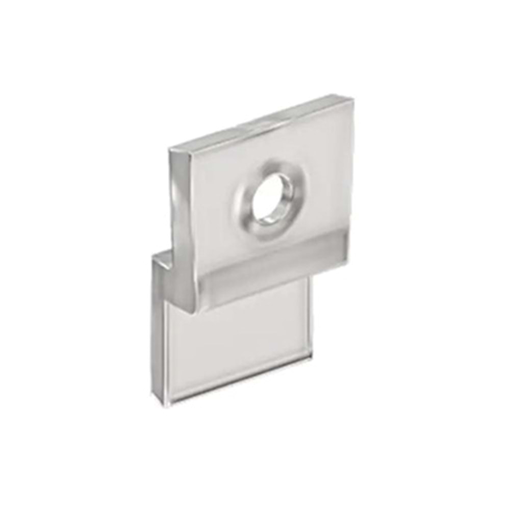 Ayna Tırnağı Tekli Şeffaf Plastik