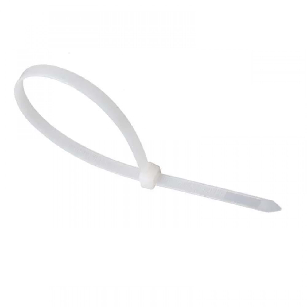 Cırt Kelepçe Kablo Bağı Beyaz 3,6x250mm 100 Ad