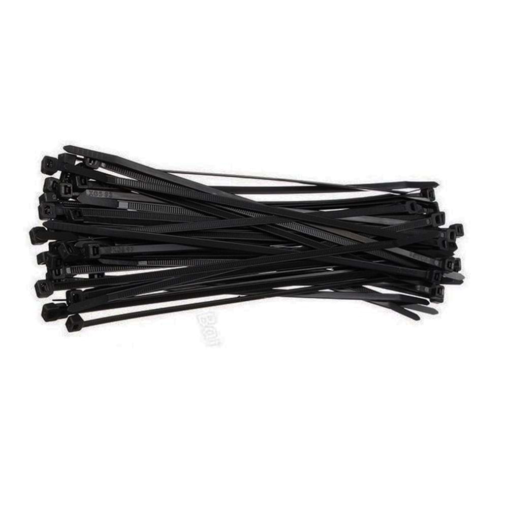 Cırt Kelepçe Kablo Bağı Siyah 3,6x370mm 100 Ad