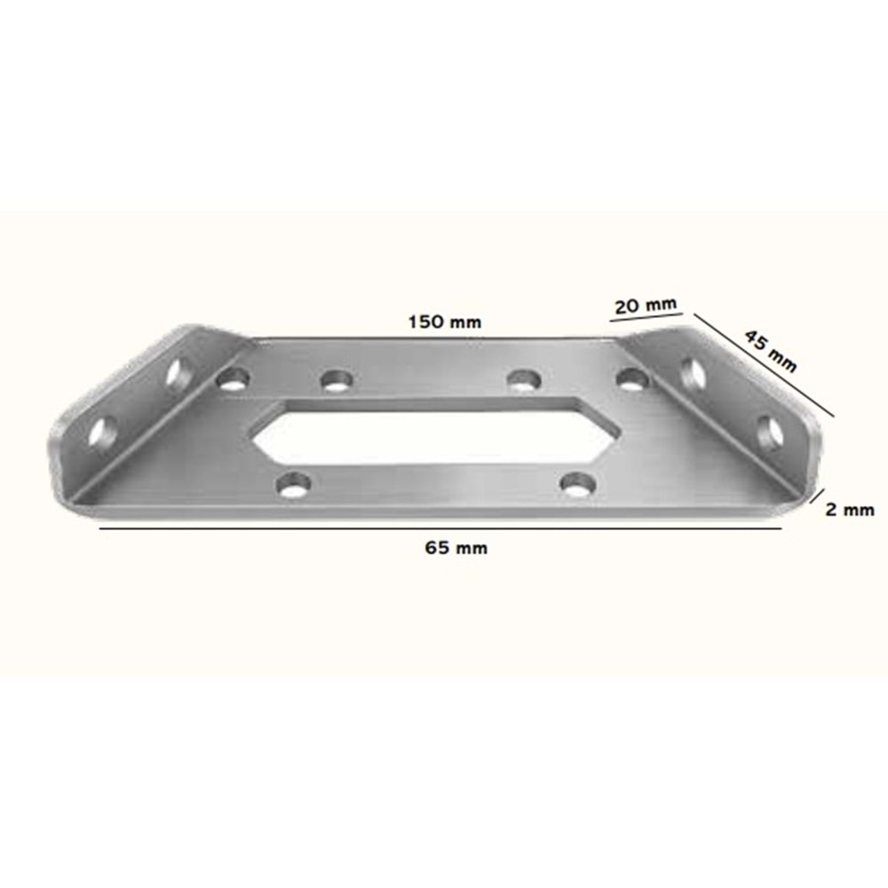 Çok Amaçlı Gönye Yönsüz Köşe Bağlantı Birleştirme Sac Köşebent