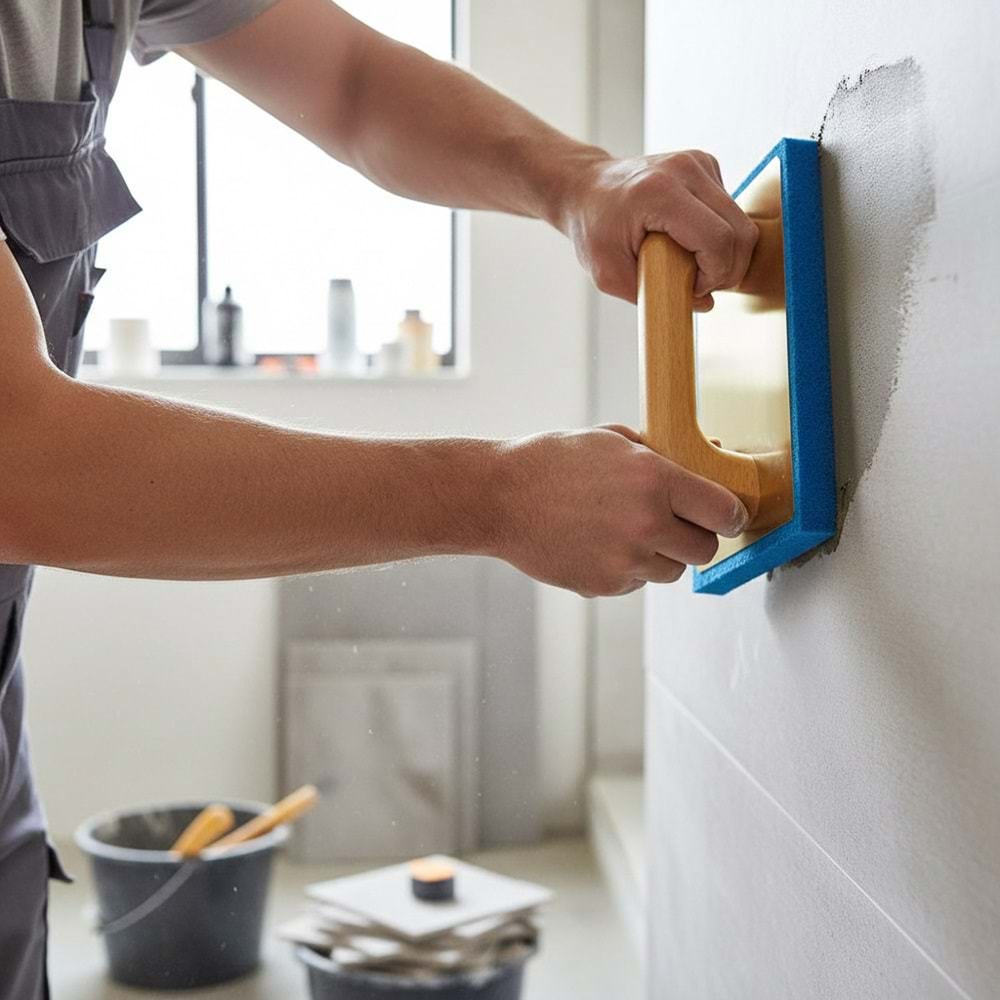 Dekor Kauçuklu Mala Küçük Gözenekli