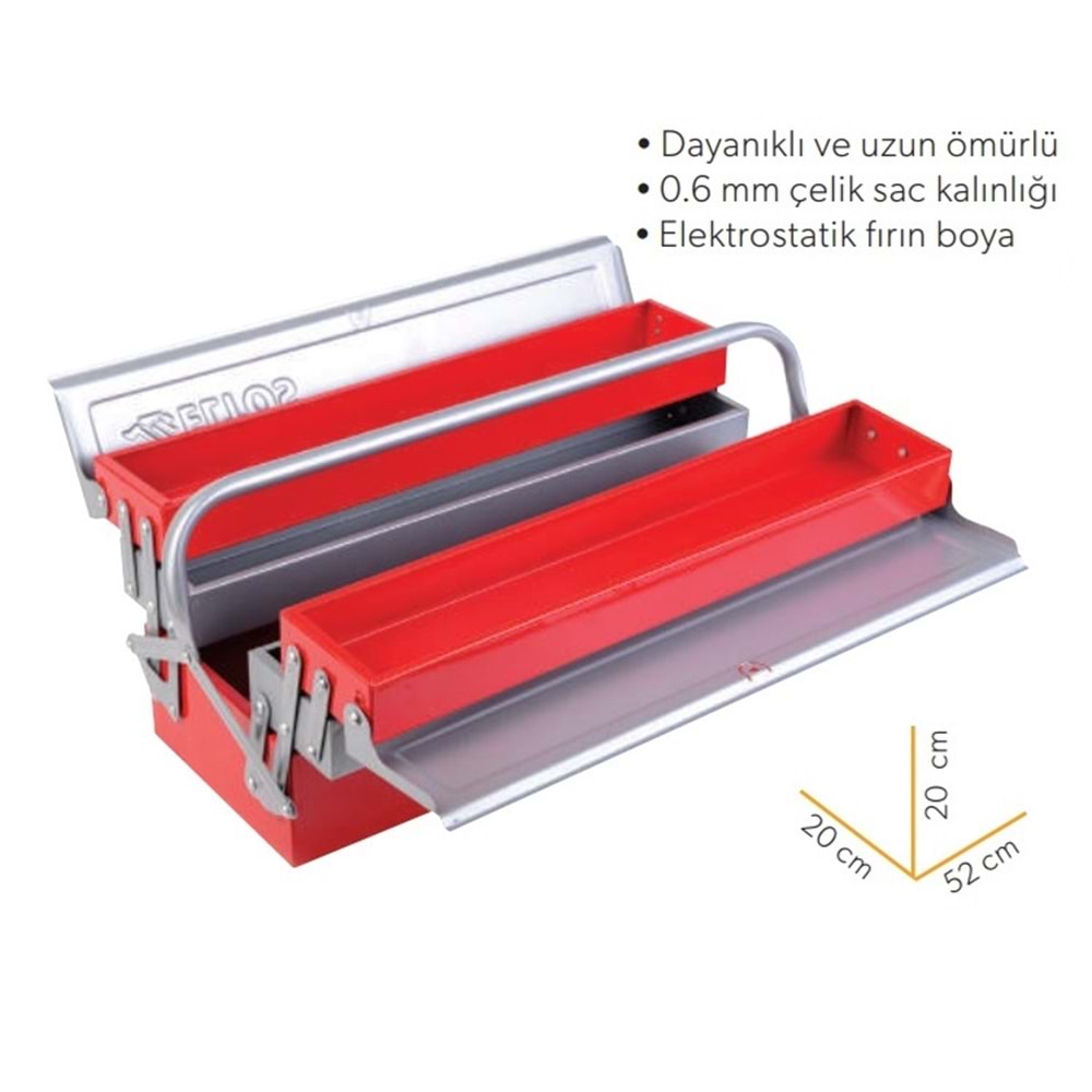 Eltos Metal Takım Çantası 5 Göz 520mm