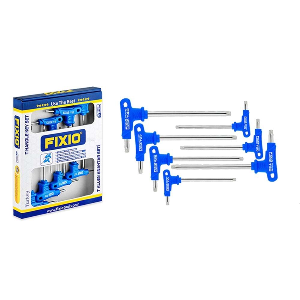 Fixio T Tipi Torx Anahtar Takımı Seti 7 Parça