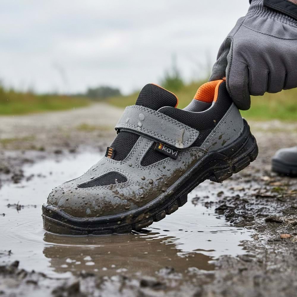 Kavi İş Ayakkabısı Çelik Burunlu Süet 45 No