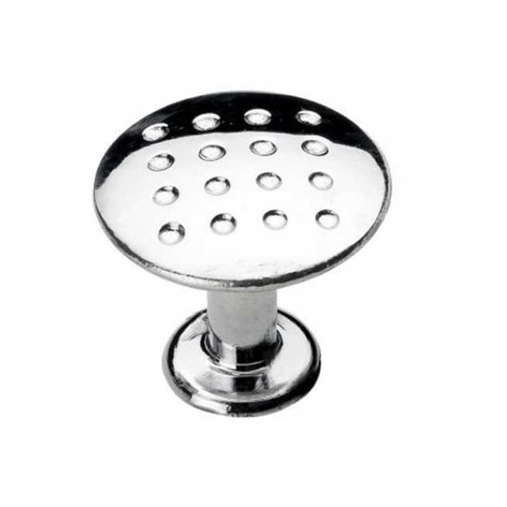 Özsan Noktalı Düğme Dolap Çekmece Kulp Krom