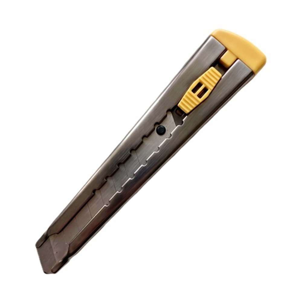Class Tech Maket Bıçağı Falçata Metal Gövde Saten/Siyah 18mm