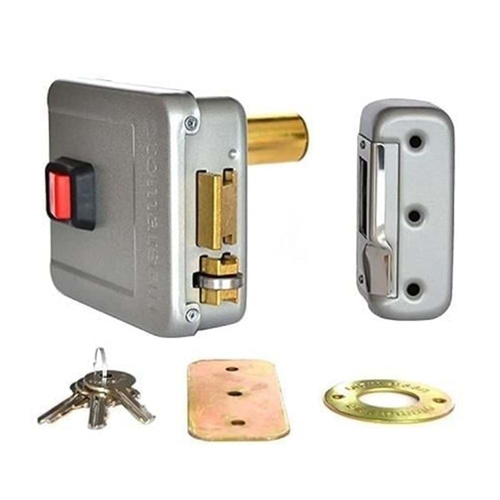 Otomatsan Elektrikli Tirajlı Kapı Otomatiği Barel 52mm Gri