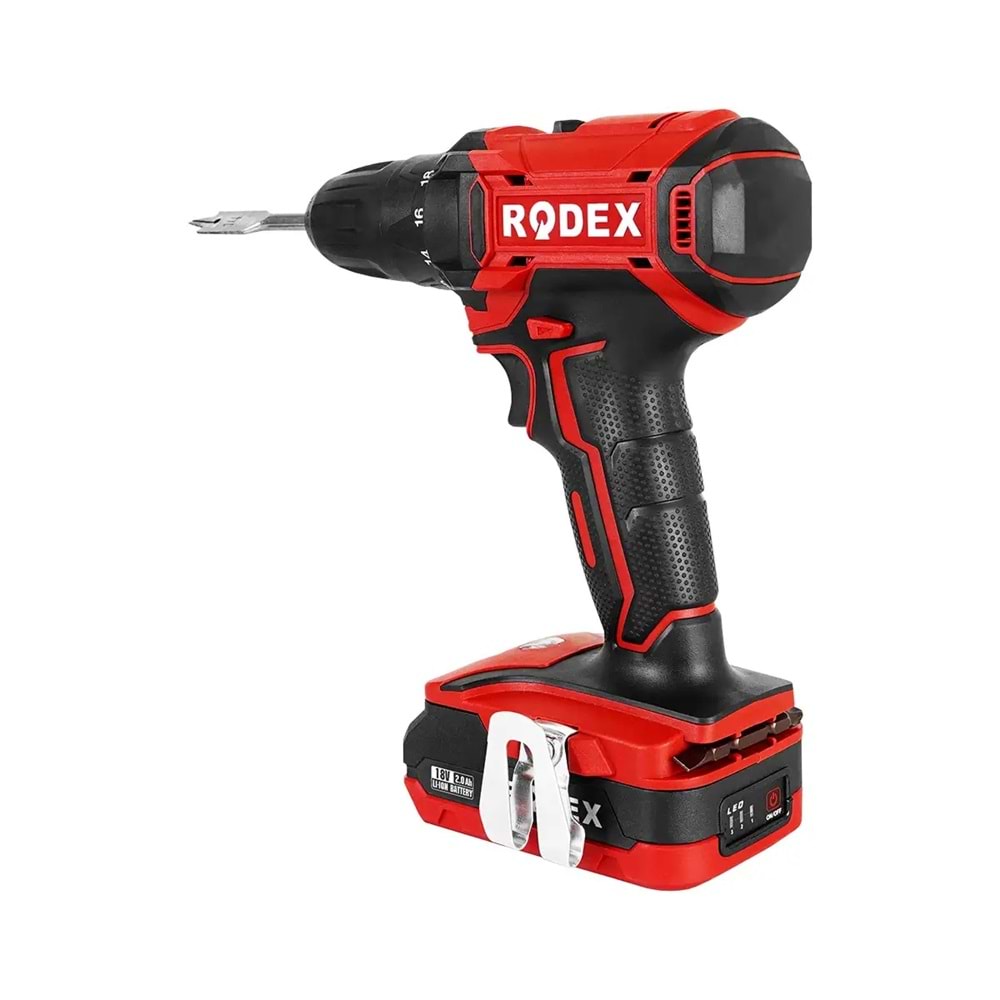 Rodex RDX3365 Akülü Şarjlı Vidalama Matkap 16.8V 2.0Ah