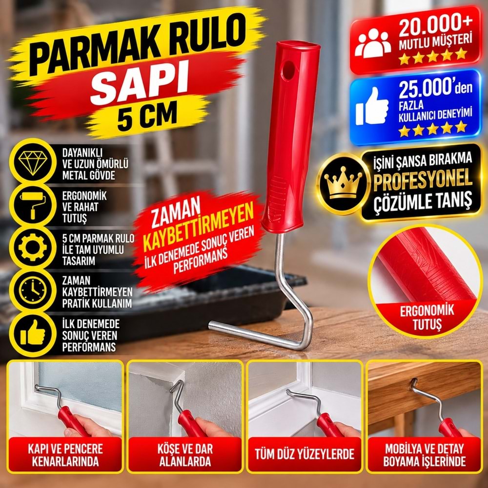 Parmak Rulo Sapı 5cm