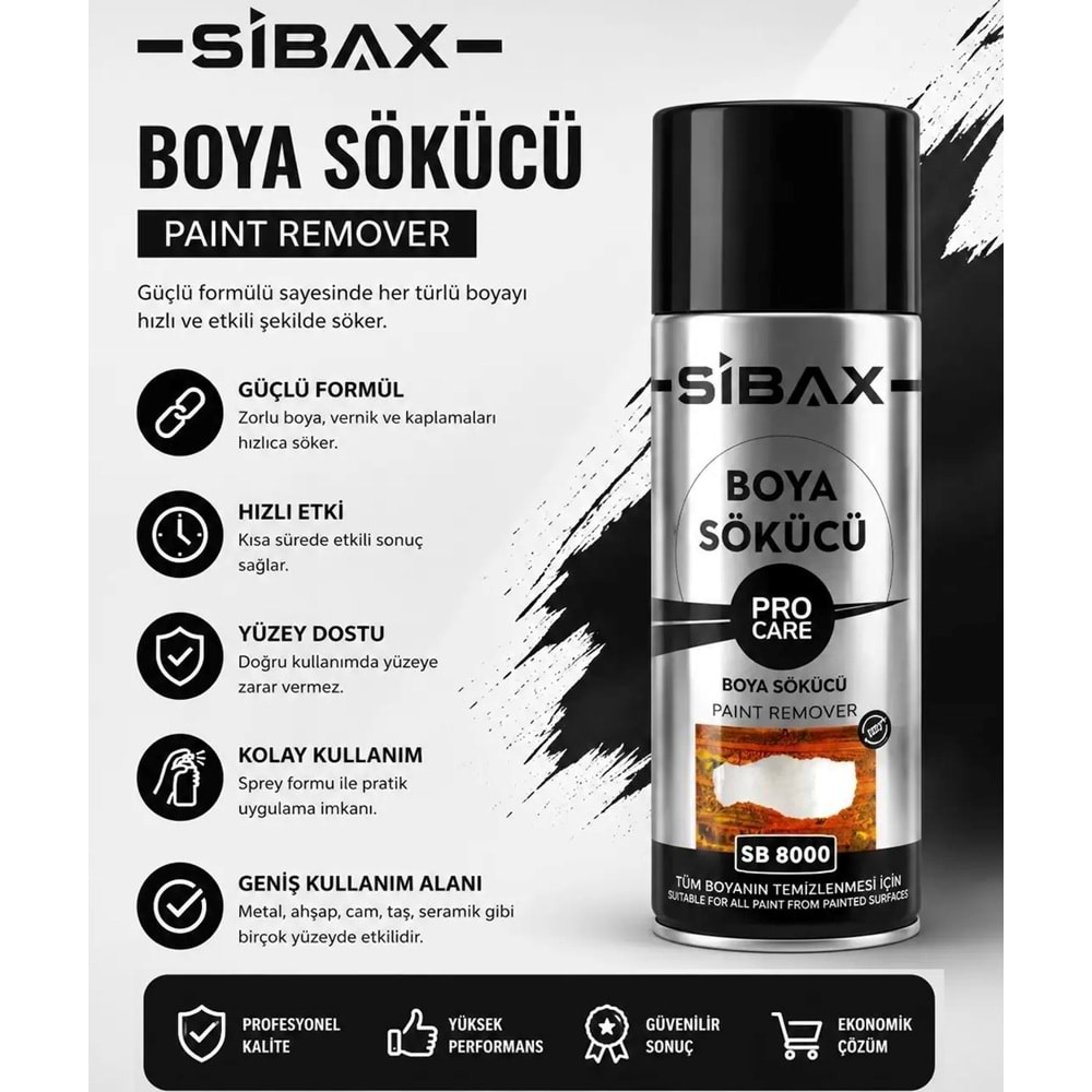 Sibax Boya Sökücü Sprey 400 ml