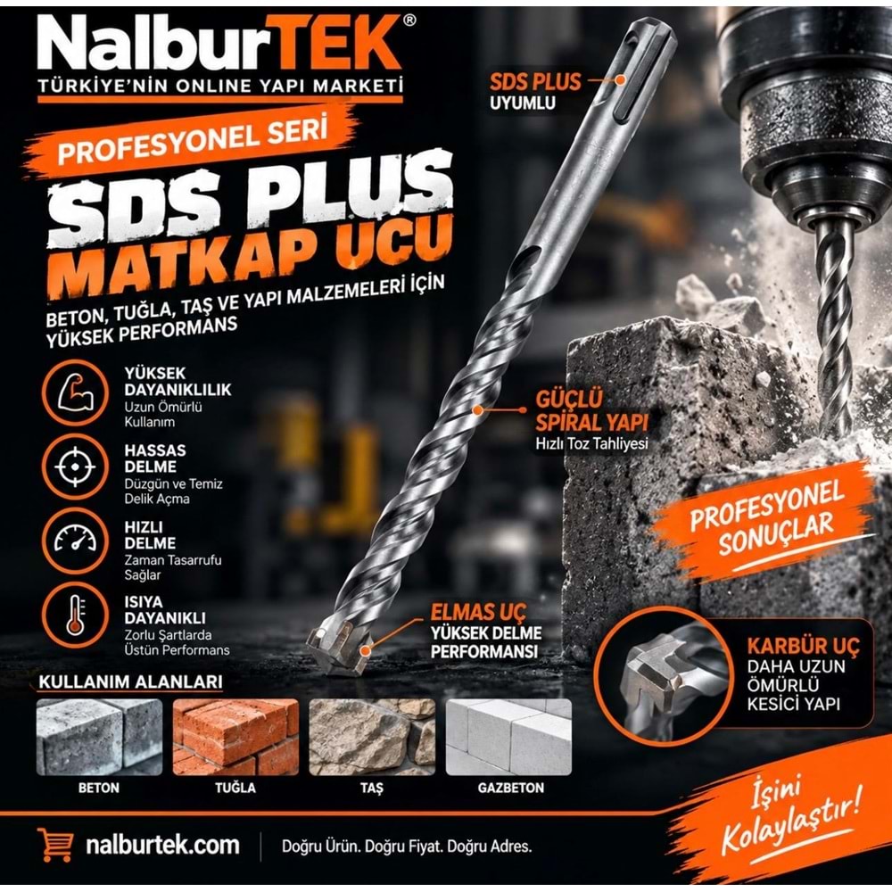 SDS Plus Matkap Ucu 10x210mm