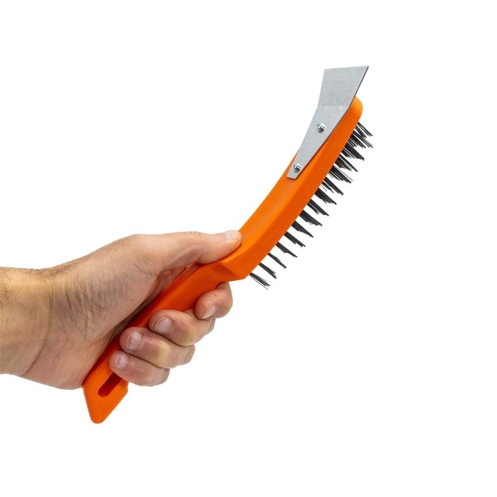 Sfd Ispatulalı Çelik Tel Fırça Metal Kazımalı 270mm