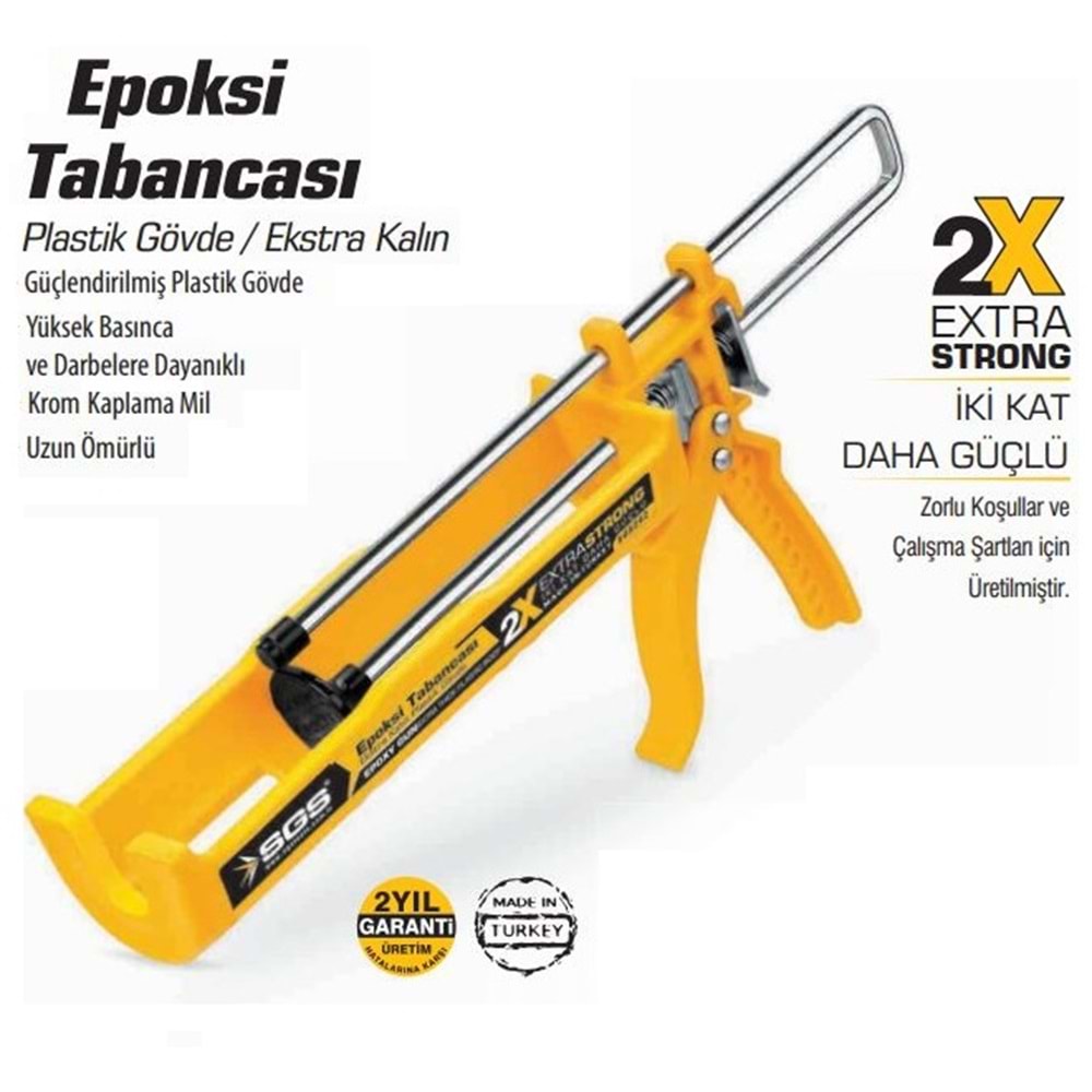 SGS Epoksi Tabancası Kimyasal Dübel Tabancası 345ml