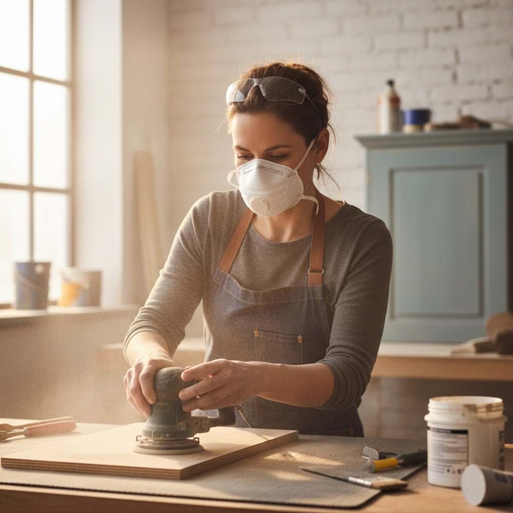 Toz Maskesi Konik Ventilli FFP1