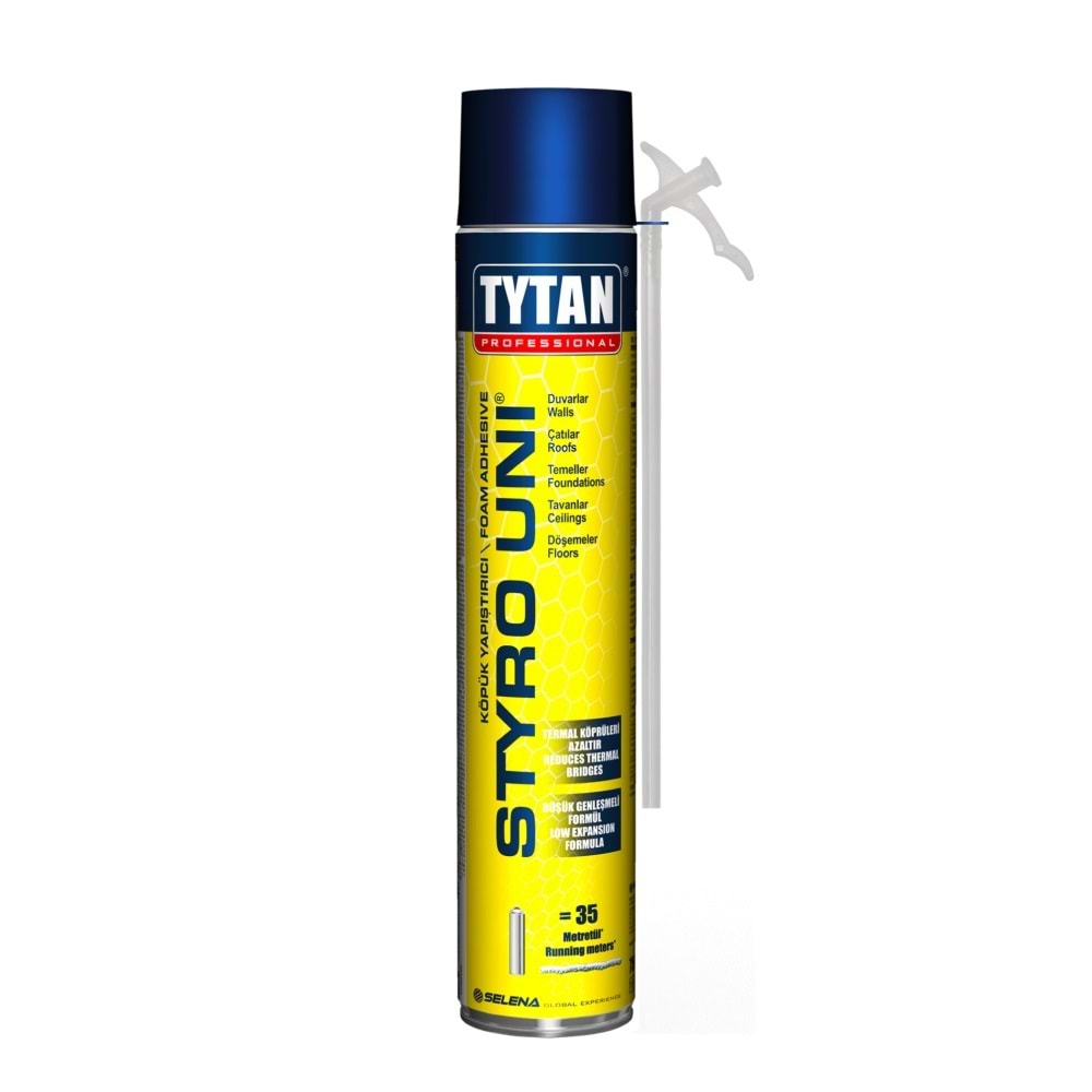 Tytan Styro Manuel Mantolama Yapıştırıcı Şişmeyen Pu Köpük 750ml