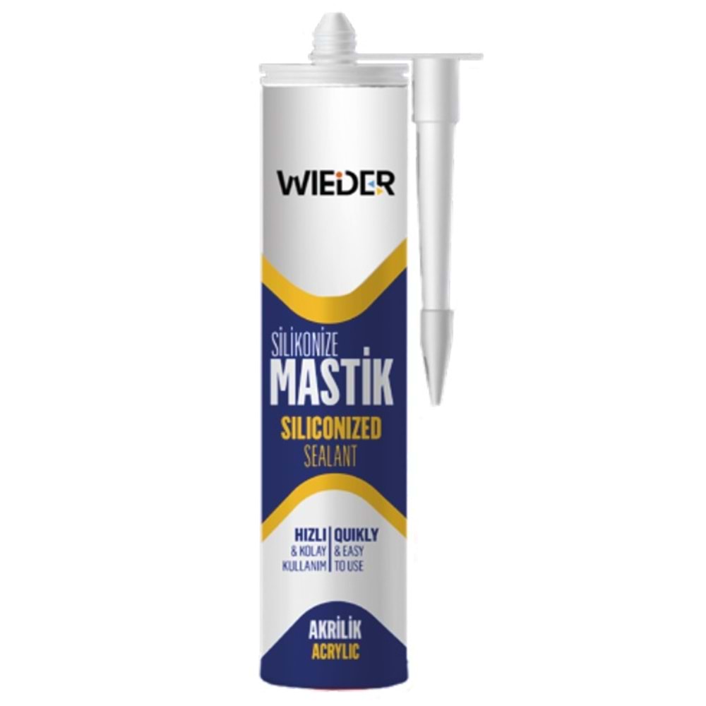 Wieder Silikonize Mastik Siyah 450gr