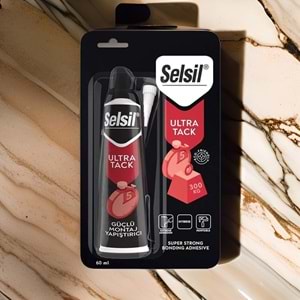 Selsil Ultra High Tack Hibrit Korniş/Kornej Yapıştırıcı Beyaz Tüp 60 ml