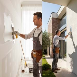 Kristal Alçı Malası Plastik Saplı 35cm