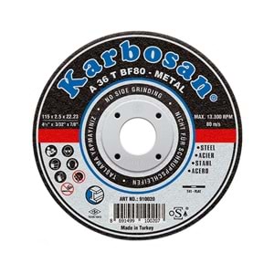 Karbosan Metal Kesici Taş Disk 230x3.0x22.23