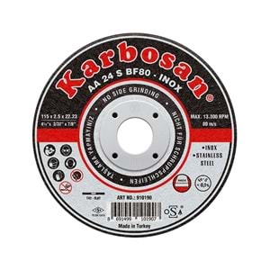 Karbosan İnox Kesici Disk Thin Line 115x1.0x22.23