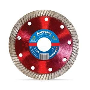 Karbosan İnce Segmentli Elmas Hassas Kesici Disk 115x0.8x22.23