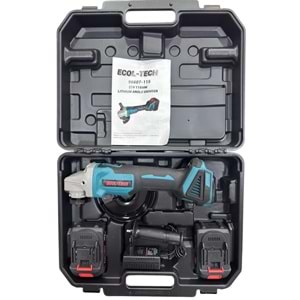 Ecol-Tech Akülü Şarjlı Avuç Taşlama Makinesi 115mm 21V