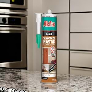 Akfix Silikonize Mastik Beyaz AS606 500gr