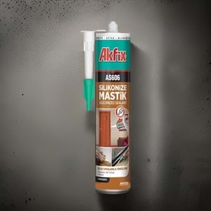 Akfix Silikonize Mastik Beyaz AS606 500gr