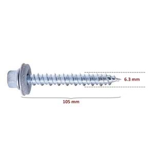 Ahşap Çatı Vidası 6,3x105mm Betofast
