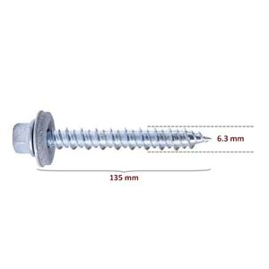 Ahşap Çatı Vidası 6,3x135 mm Betofast
