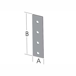 Düz Lama Bağlantı Sac Gönye 15x90mm