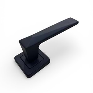 Almira Rozetli Kapı Kolu Siyah (Takım) Wc