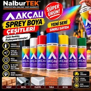 Akçalı Sprey Boya 400ml 000 Parlak Vernik