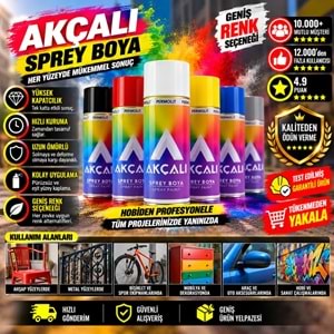 Akçalı Sprey Boya 400ml 306 Gri