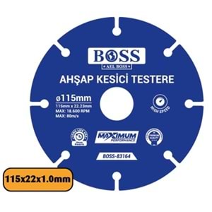 Boss Profesyonel Metal Ahşap Kesme Disk 115mm