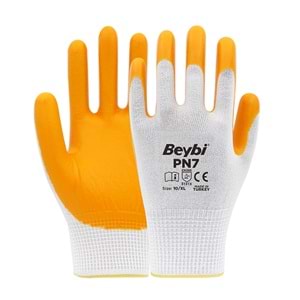 Beybi PN7 Nitril Eldiven Sarı 10 No