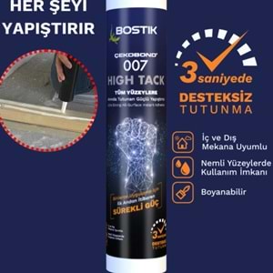 Bostik Çekobond 007 High Tack Çok Amaçlı Süper Yapıştırıcı Beyaz 290 ml