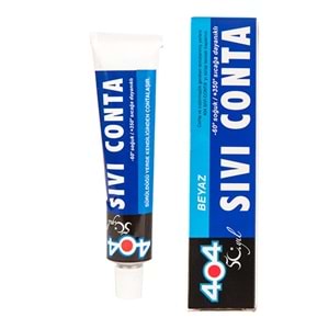 404 Sıvı Conta Yüksek Isı Silikonu Beyaz 80 gr