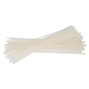 Cırt Kelepçe Kablo Bağı Beyaz 8x450mm 100 Ad