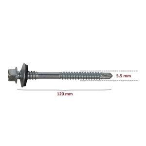 Trapez Çatı Vidası 5,5x120