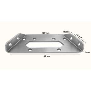 Çok Amaçlı Gönye Yönsüz Köşe Bağlantı Birleştirme Sac Köşebent