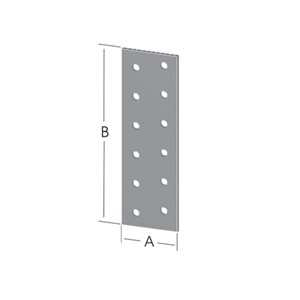 Düz Lama Bağlantı Sac Gönye 40x80mm
